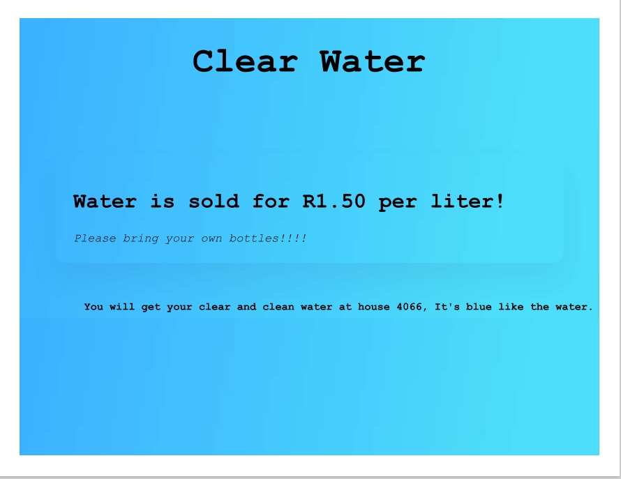 water poster